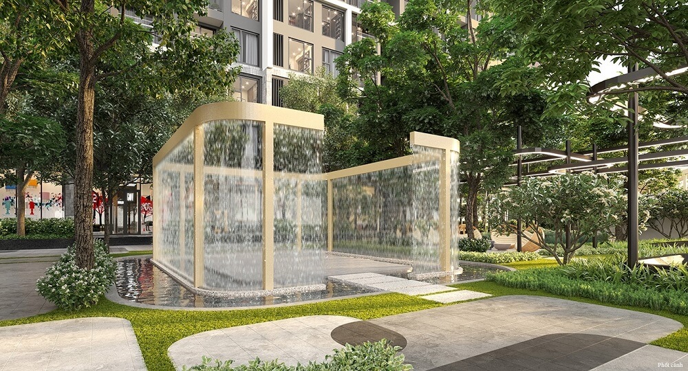 Sân thiền tập Yoga nội khu dành riêng cho cư dân